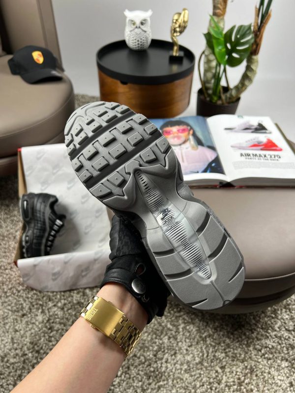 Nike Air Max 95 All Black Grey 41 - Зображення 6