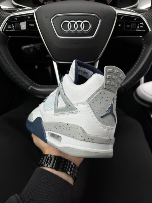 Nike Air Jordan 4 Retro White Blue - Зображення 8