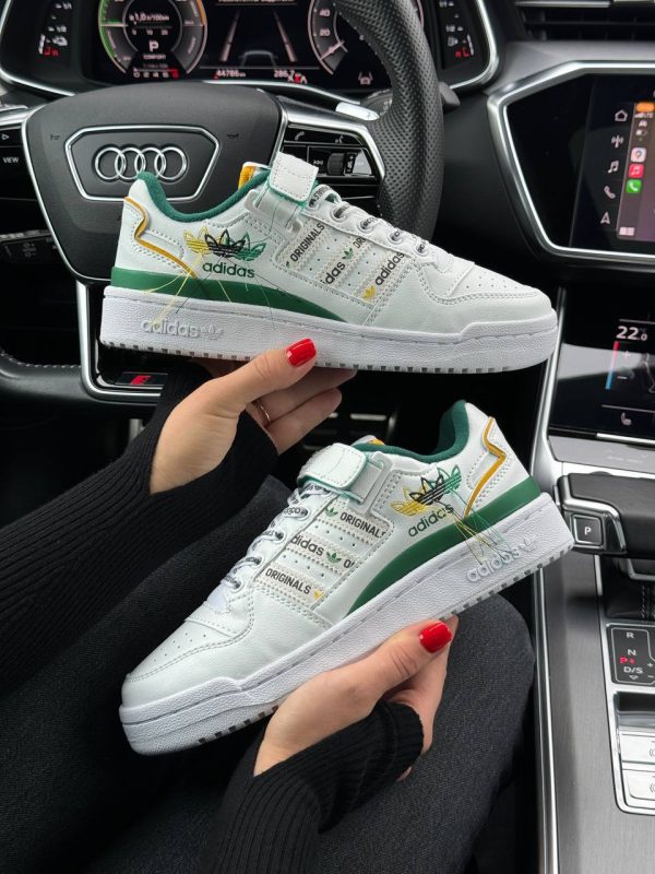 Adidas Originals Forum 84 Low New White Green Yellow - Зображення 5