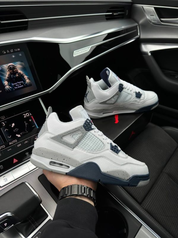 Nike Air Jordan 4 Retro White Blue - Зображення 4