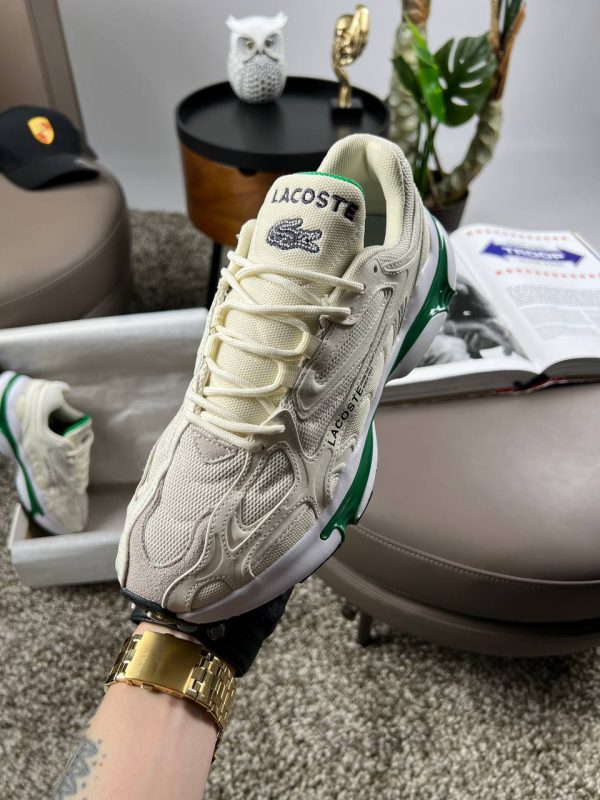 Lacoste L003 2K24 Beige White Green - Зображення 7