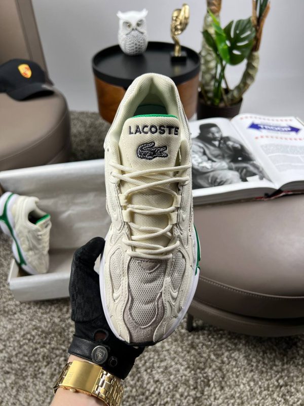 Lacoste L003 2K24 Beige White Green - Зображення 5