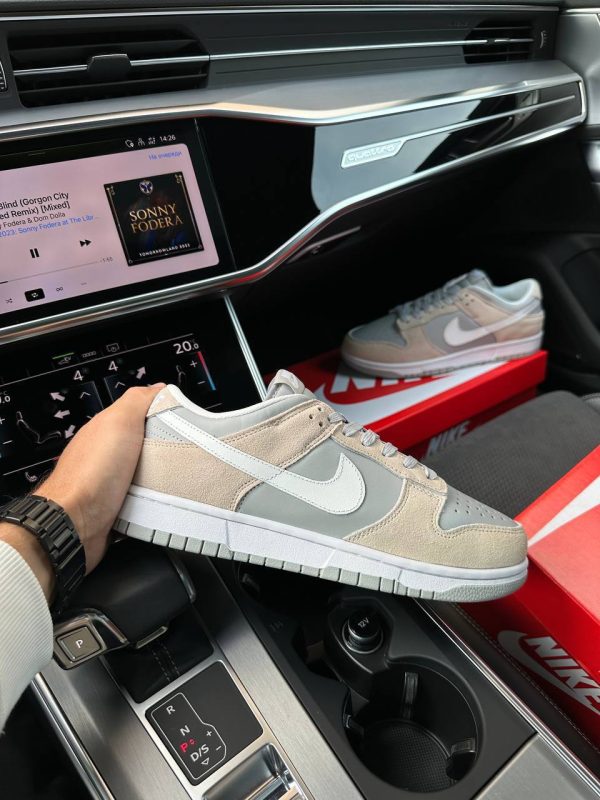 Nike SB Dunk Low Beige Grey White - Зображення 4