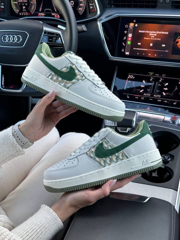 Nike Air Force 1 Light Grey Green - Зображення 4