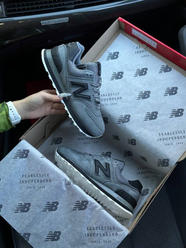 New Balance 574 Premium Gray Black - Зображення 2