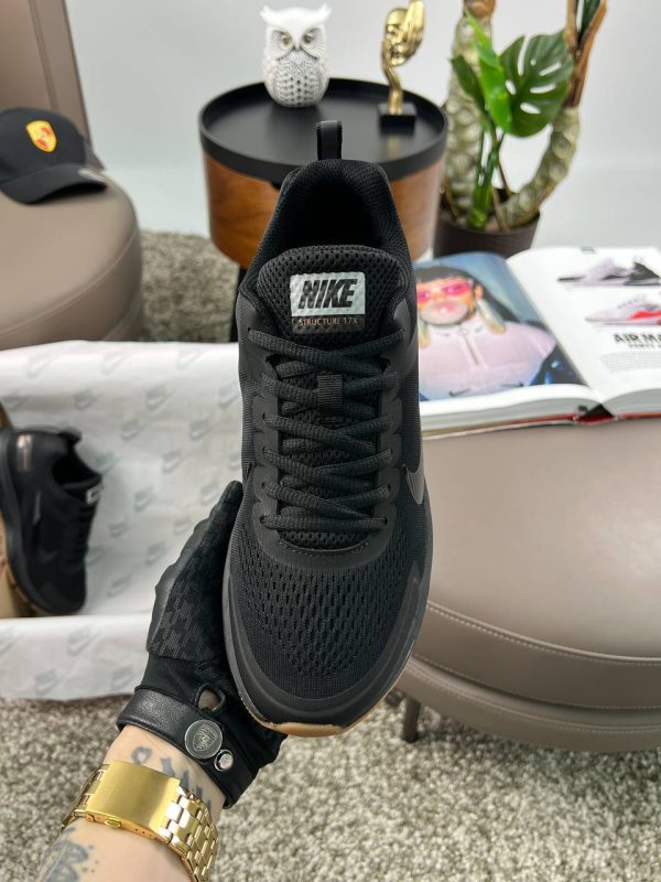 Nike Zoom Structure 17x All Black Orange - Зображення 6