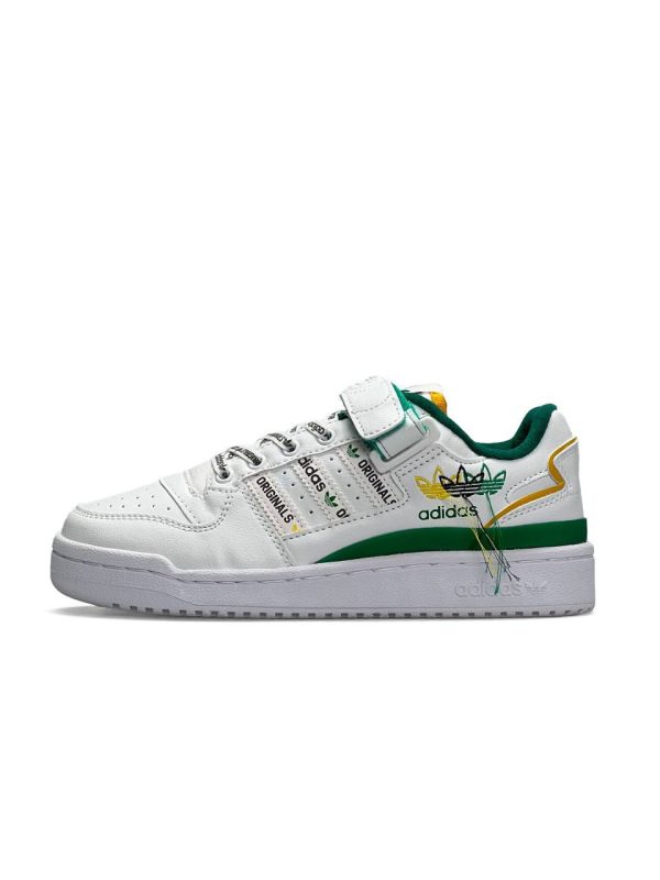Adidas Originals Forum 84 Low New White Green Yellow
